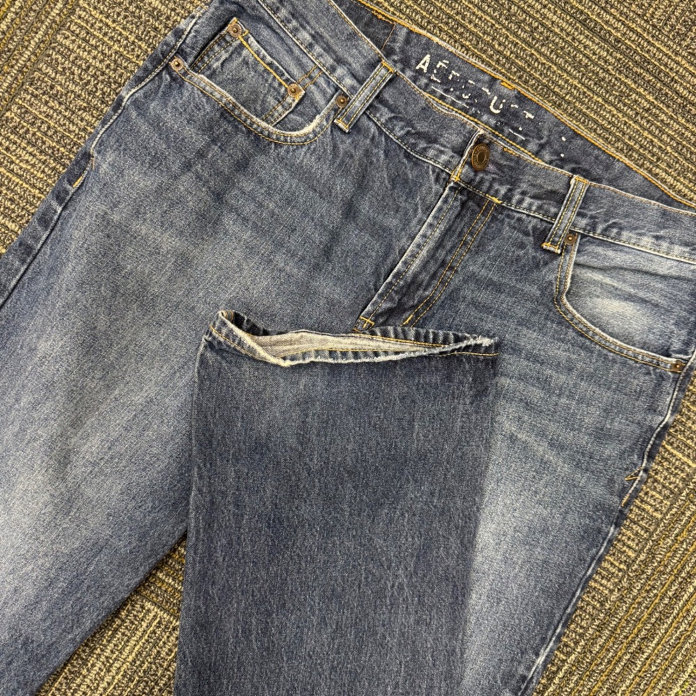 Aeropostale Driggs Slim Bootcut Jeans Mens 34x32 Blue Good Vintage 100%‎ Cotton